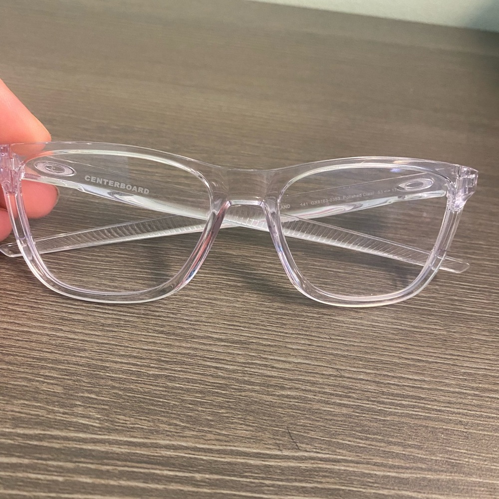 Oakley Centerboard OX8163 Polished Clear Eyeglasses Frames - Picture 2 of 7